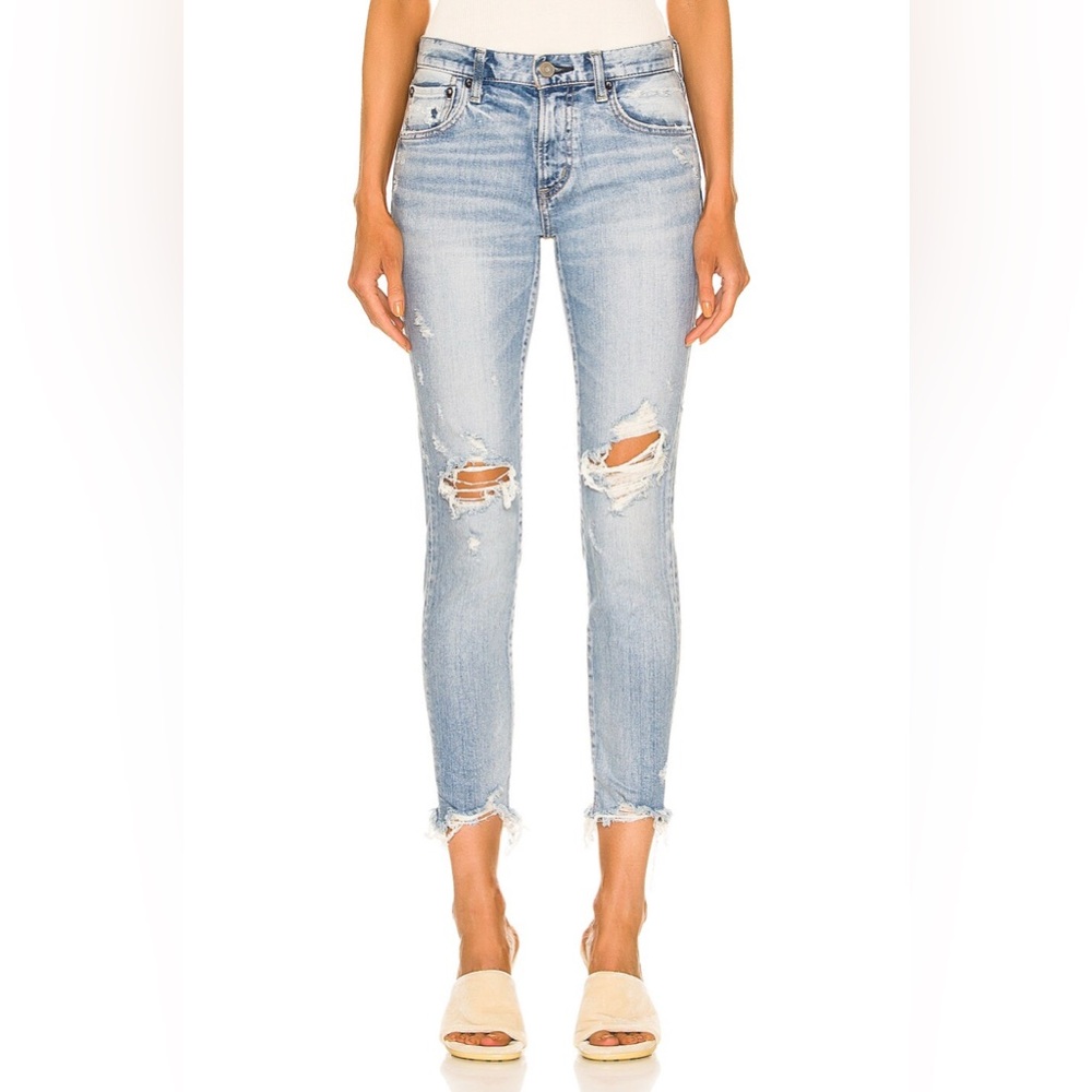 Moussy Vintage Altawoods Distressed Skinny Jeans